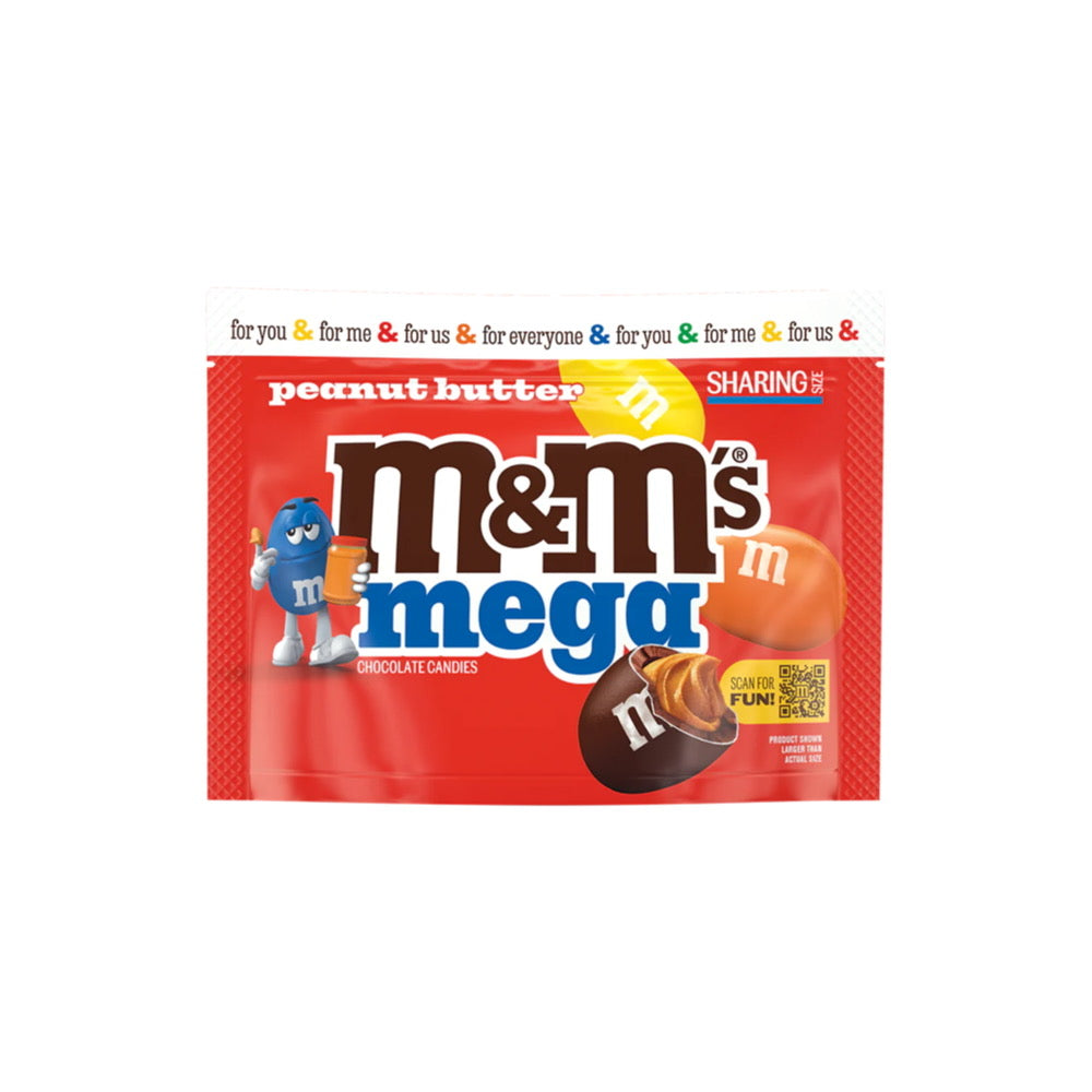 M&M’s MEGA Peanut Butter Chocolate Candies Sharing Size (243g) - America