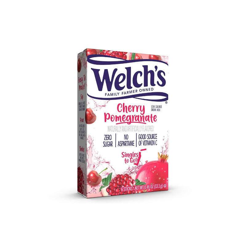 Welch's Singles To Go Cherry Pomegranate Drink Mix 6-Pack (15g) - America