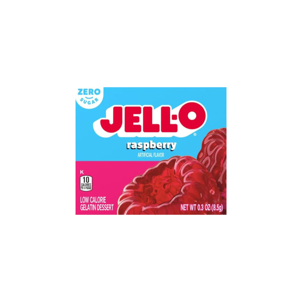 Jell-O Zero Sugar Raspberry Gelatin (8.5g) - America