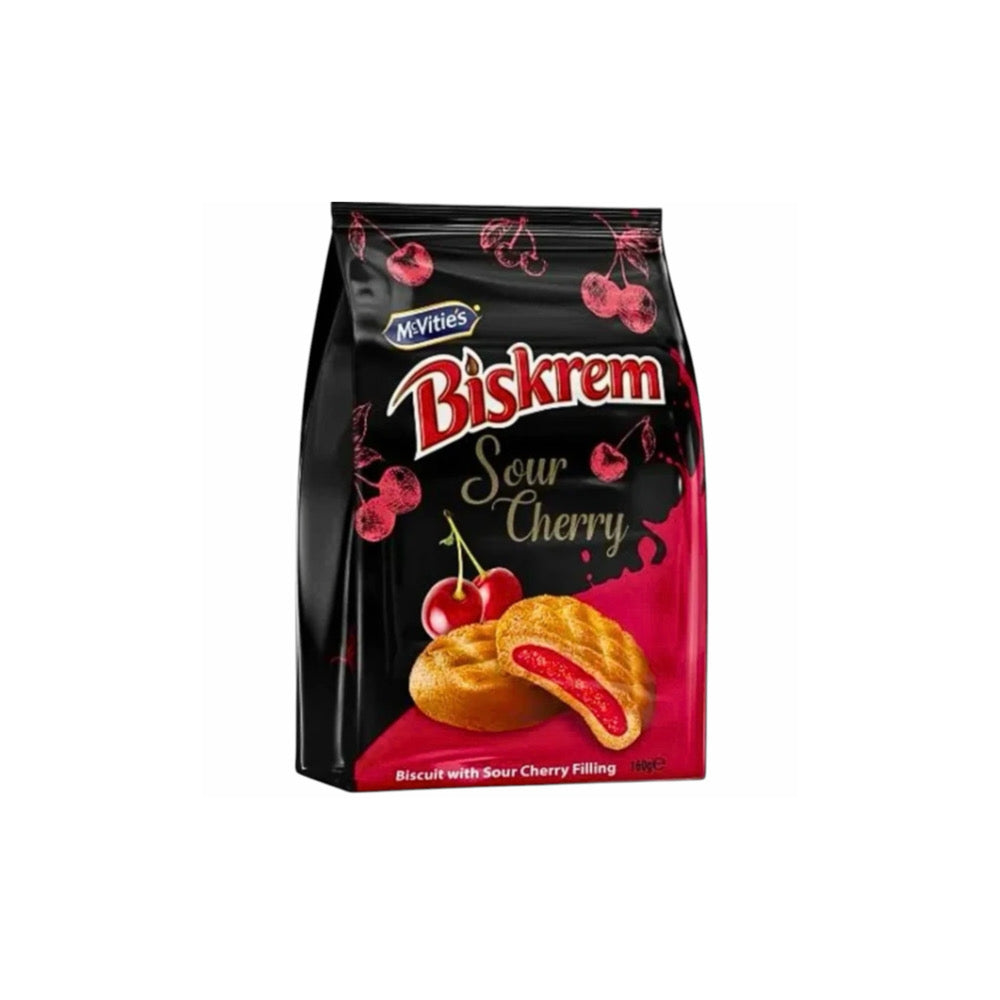 McVitie’s Biskrem Sour Cherry Filled Cookies (160g) - EU