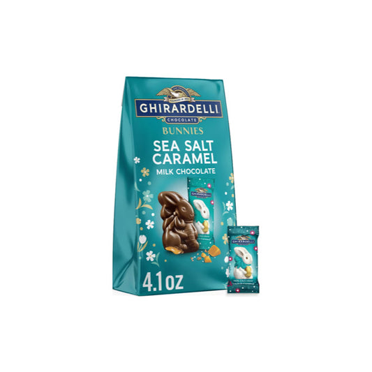 Ghirardelli Milk Chocolate Sea Salt Caramel Easter Bunnies (117g) - America