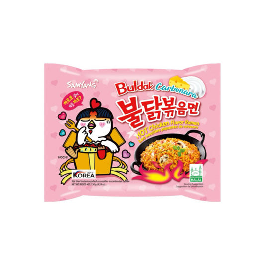 Samyang Buldak Carbonara Noodles Hot Chicken Ramen Noodles (130g) - Korea