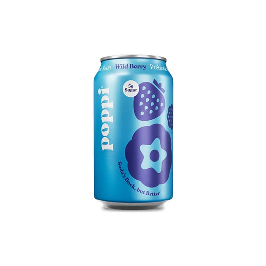 Poppi Wild Berry Prebiotic Soda (355ml) - America
