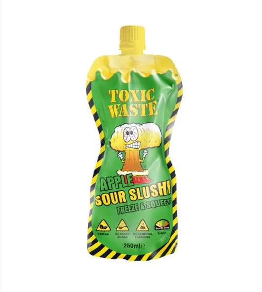 Toxic Waste Apple Sour Slushy 250ml- UK