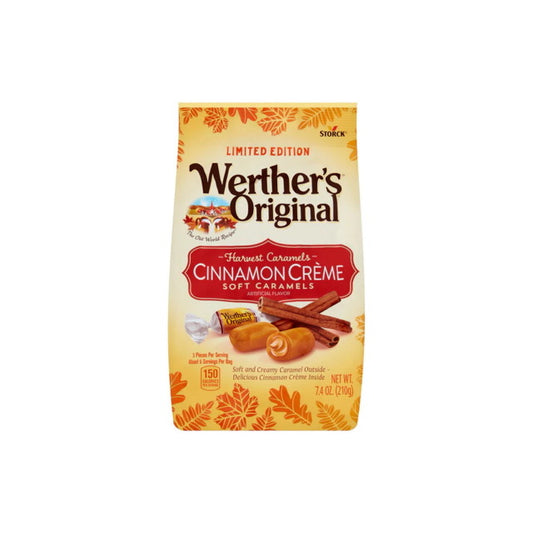 Werther’s Original Limited Edition Harvest Caramels Cinnamon Crème Soft Caramels (210g) - America