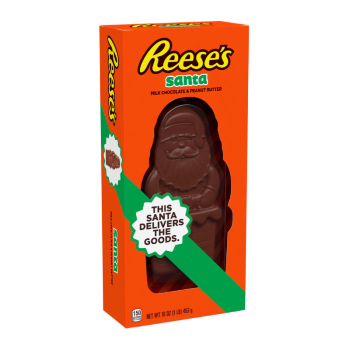 Reese's Milk Chocolate Peanut Butter Santa 16oz (453g) - America