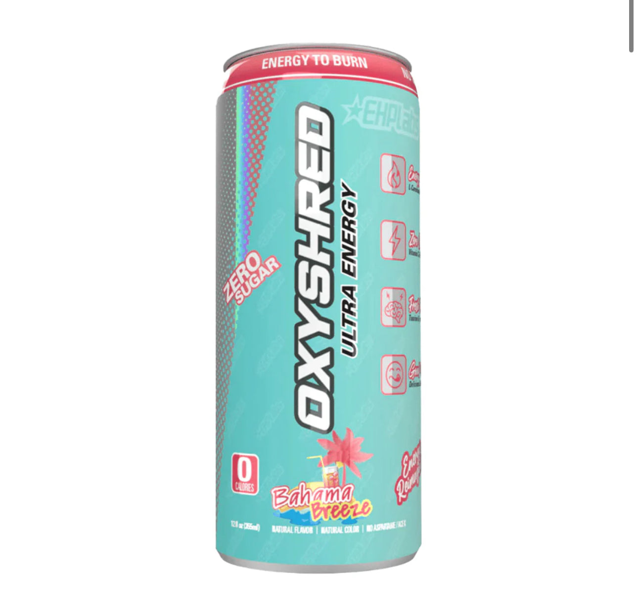 OxyShred Ultra Energy Drink Zero Sugar Bahama Breeze Flavour (355ml)- America