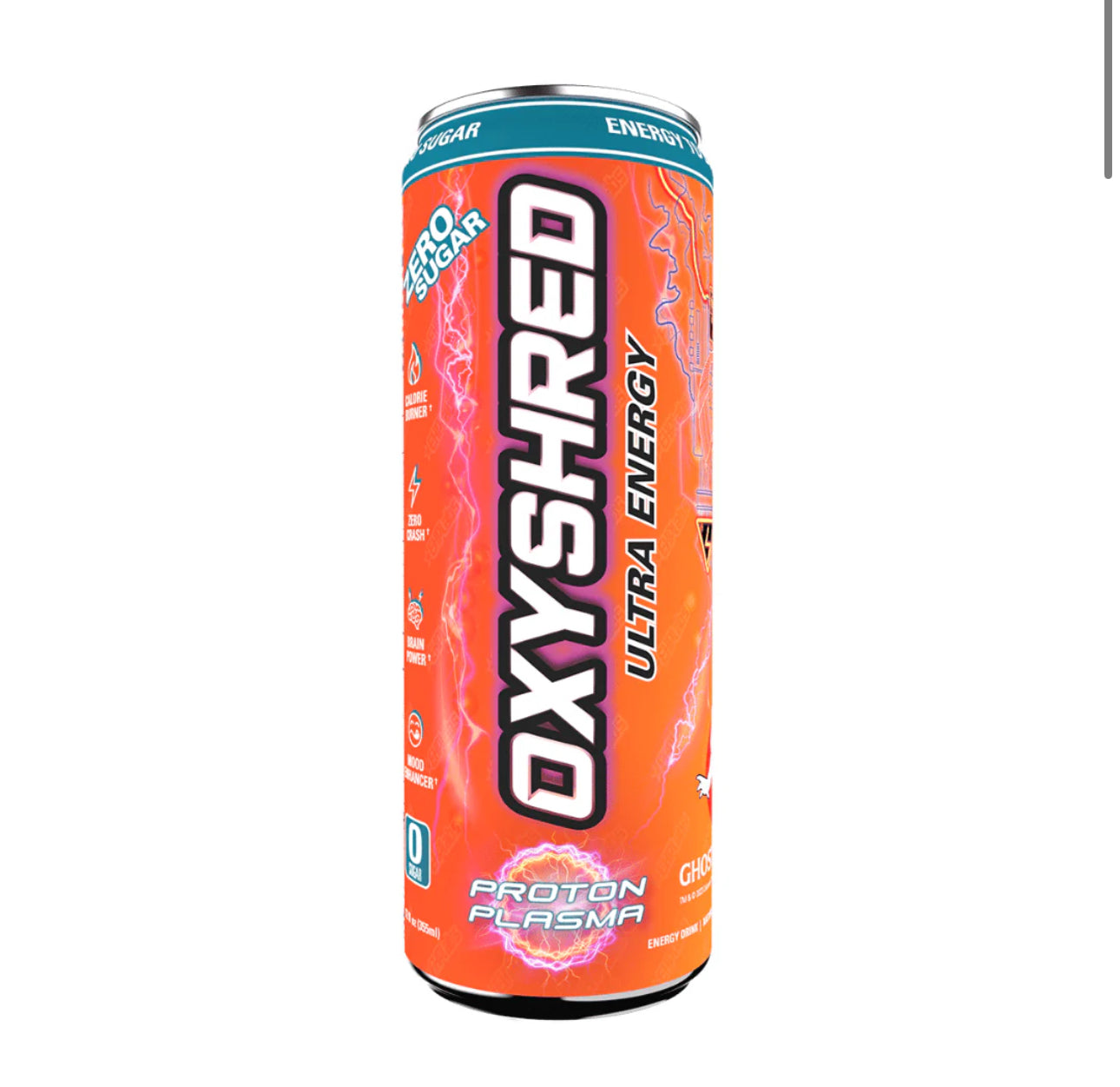 OxyShred Ultra Energy Drink Zero Sugar Ghostbusters Proton Plasma Flavour (355ml) - America