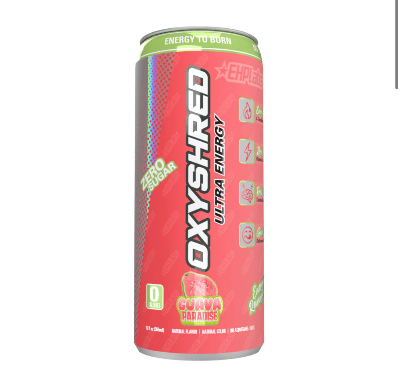 OxyShred Ultra Energy Drink Zero Sugar Guava Paradise Flavour (355ml) - America