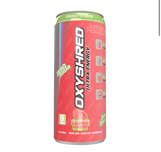 OxyShred Ultra Energy Drink Zero Sugar Guava Paradise Flavour (355ml) - America