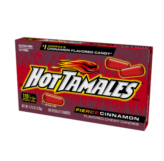 Hot Tamales Fierce Cinnamon Theatre Box (120g) - America