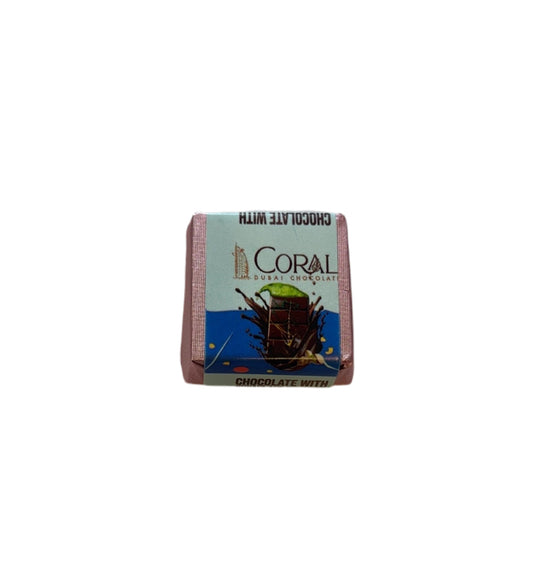 Coral Dubai Inspired Chocolate Square (14g) - Turkey