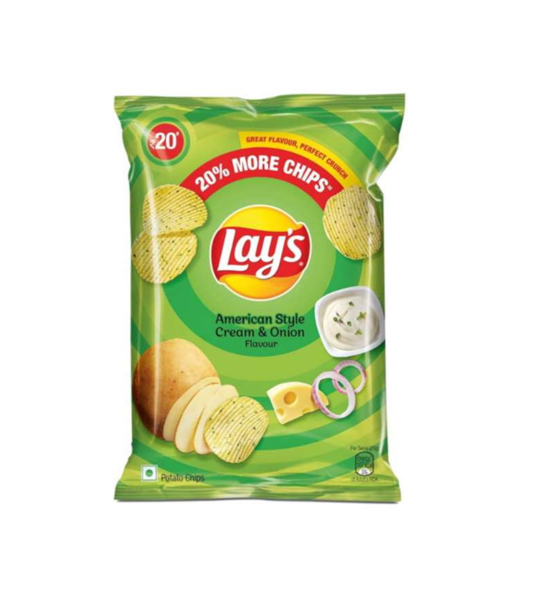 Lay’s American Style Cream & Onion (52.9) - India