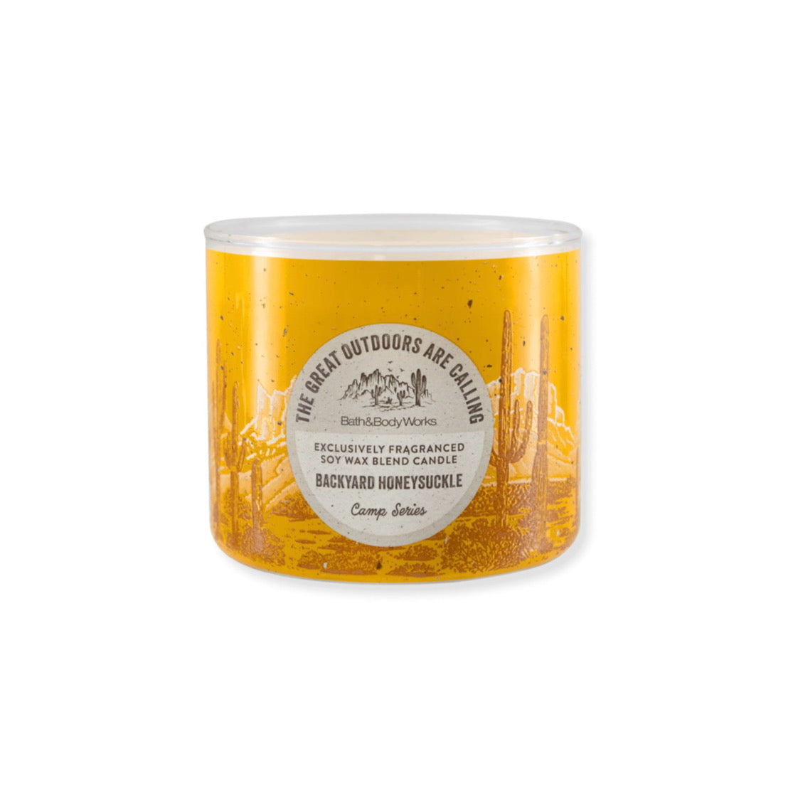 Bath and Body Works Camp Series Backyard Honeysuckle (The Great Outdoors Are Calling) Triple Wick Candle (411g) - America