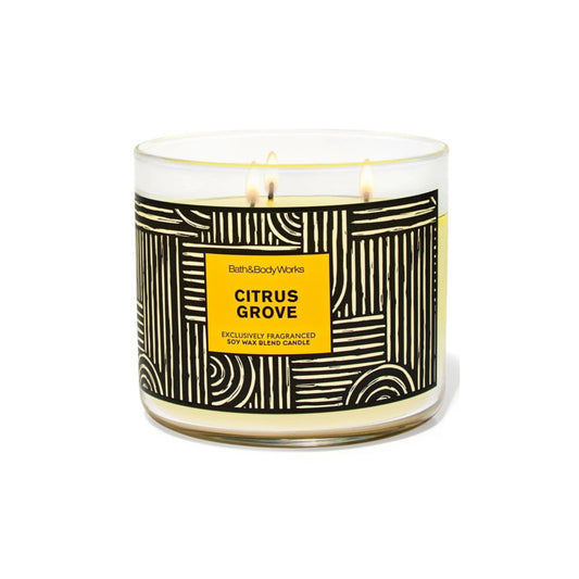 Bath and Body Works Citrus Grove Triple Wick Candle (411g) - America