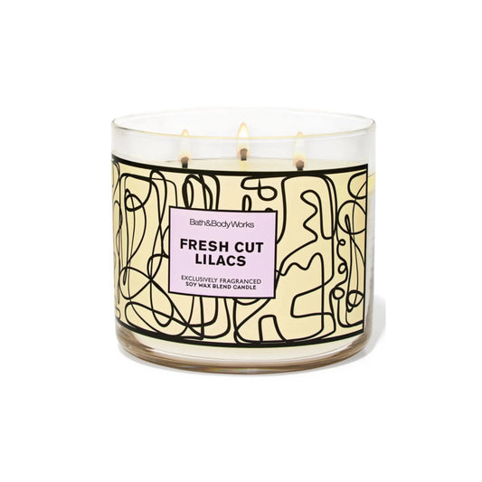 Bath and Body Works Fresh Cut Lilacs 3 Wick Scented Candle (411g) - America