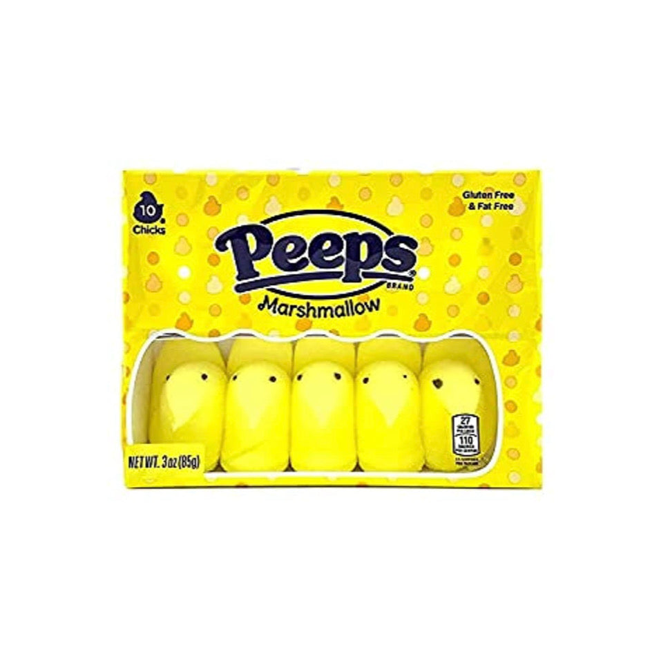 Peeps Easter Yellow Marshmallow Chicks 10-Pack (85g) - America