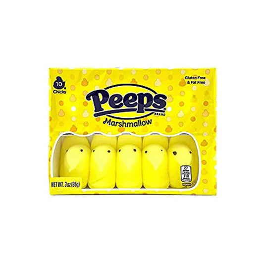 Peeps Easter Yellow Marshmallow Chicks 10-Pack (85g) - America