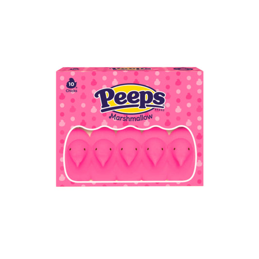 Peeps Easter Pink Marshmallow Chicks 10-Pack (85g) - America