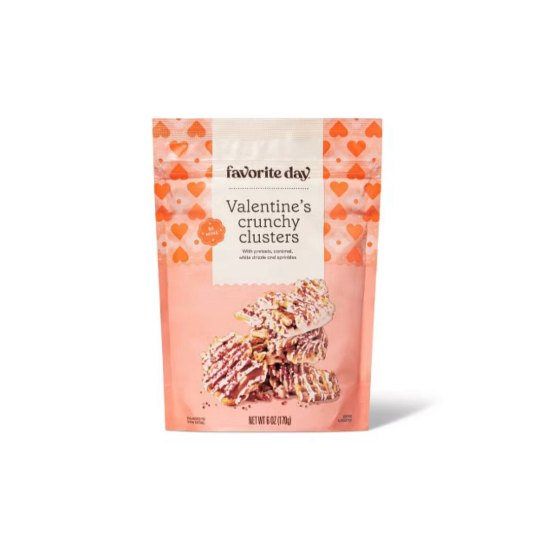 Favorite Day Valentine White Chocolate Pretzel Crunchy Clusters (170g) - America