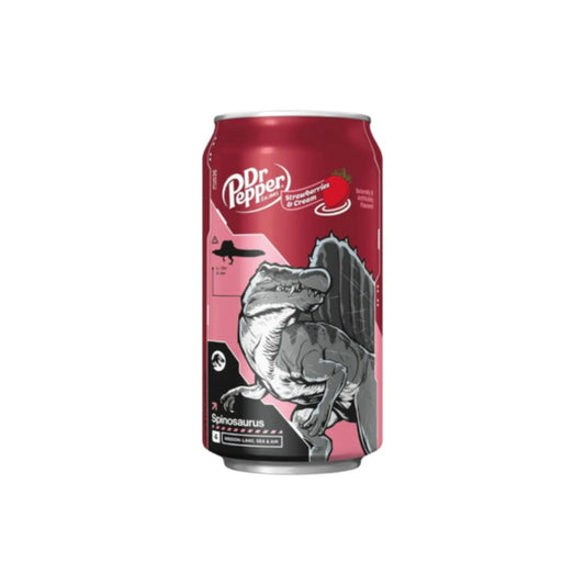 Dr Pepper Strawberries & Cream Jurassic World Soda Can (355ml) - America