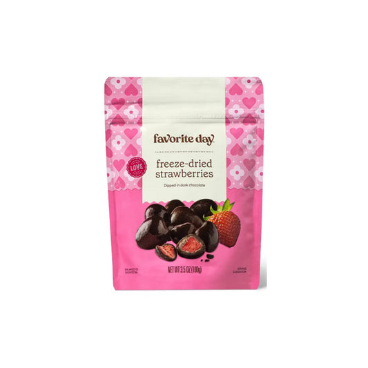 Favorite Day Freeze Dried Strawberries Dipped in Dark Chocolate (100g) - America