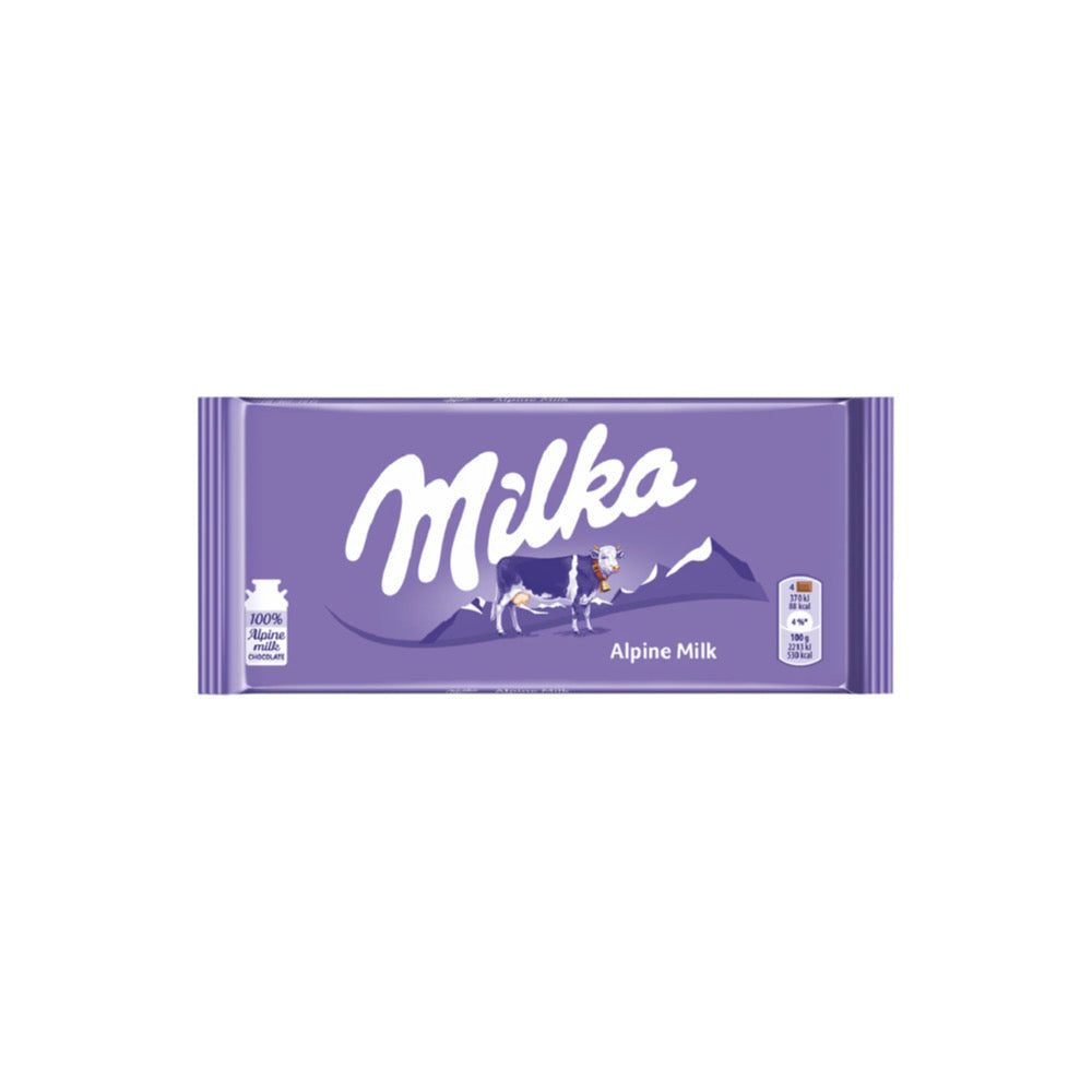 Milka Alpine Milk Chocolate Bar (90g) - Poland