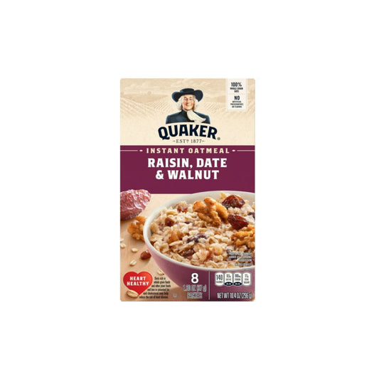 Quaker Instant Oats Raisin Date & Walnut (296g) - America