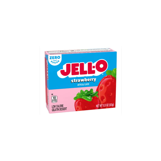 Jell-O Sugar Free Strawberry Gelatin (8.5g) - America