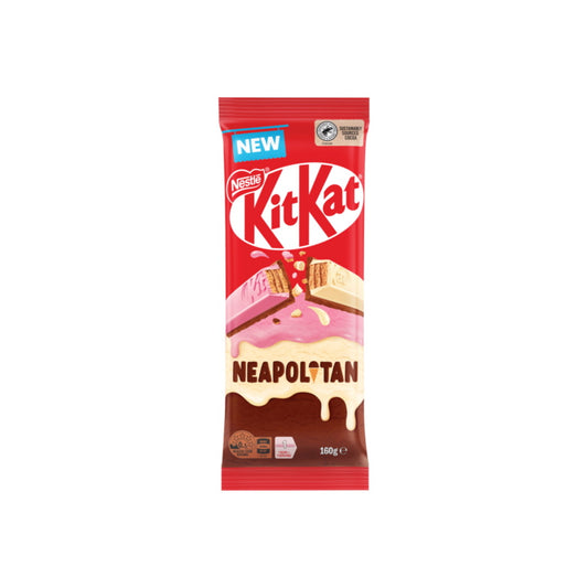 Nestle Kit Kat Neapolitan Large Chocolate Bar (160g) - Australia