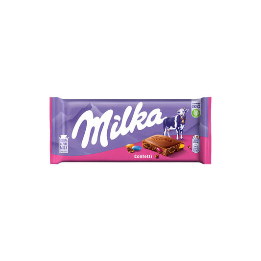 Milka Confetti Chocolate Bar (90g) - Poland