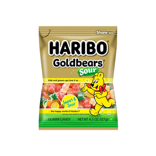 Haribo Sour Goldbears Peg Bag (127g) - America