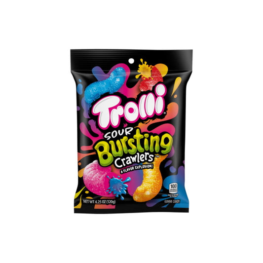 Trolli Sour Bursting Crawlers Peg Bag (120g) - America