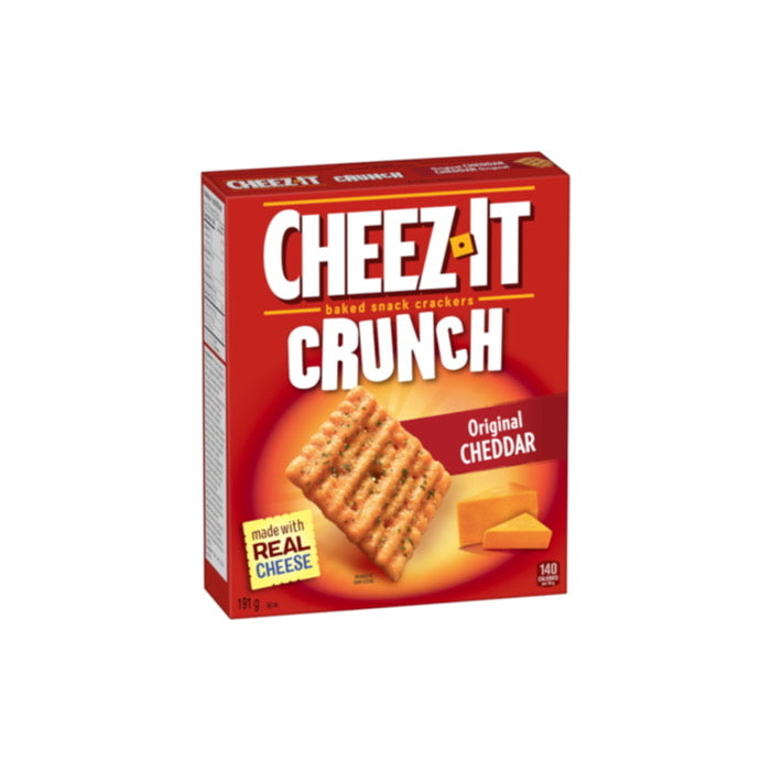 Cheez-It Crunch Original Cheddar Crackers Box (191g) - Canada