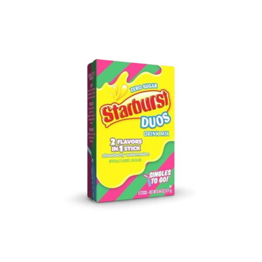 Starburst Duos Singles To Go Strawberry Watermelon Drink Mix 6-Pack (12g) - America