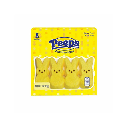 Peeps Easter Yellow Marshmallow Bunnies 8-Pack (85g) - America