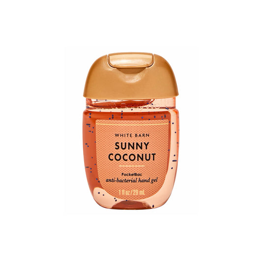 Bath and Body Works White Barn Sunny Coconut PocketBac Anti-Bacterial Hand Gel (29ml) - America