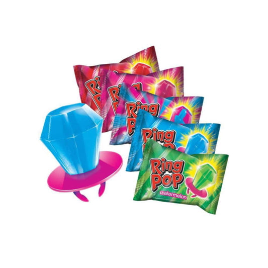 Bazooka Sour Ring Pop Single [1X RANDOMLY SELECTED FLAVOUR] (14g) - America