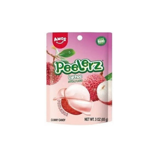 Amos Peelerz Gummy Lychee Peg Bag (85g) - America