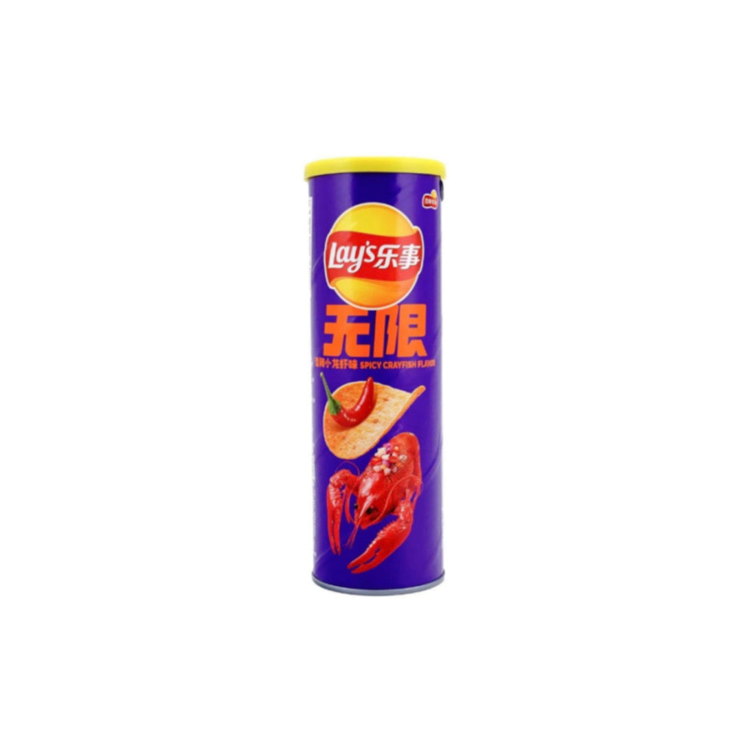 Lay's Spicy Crayfish Can Chips (90g)- China