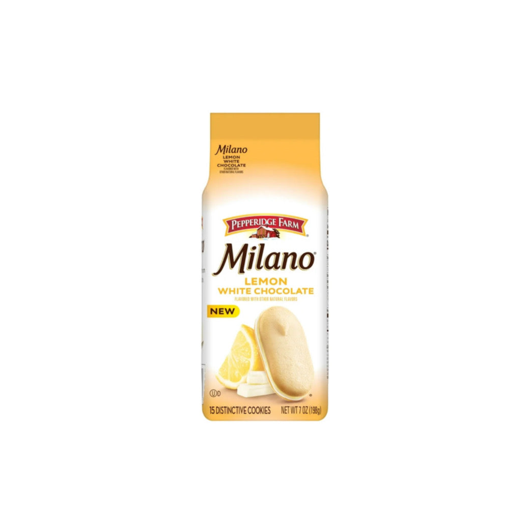 Pepperidge Farm Milano White Chocolate Lemon Flavored Cookies (198g) - America