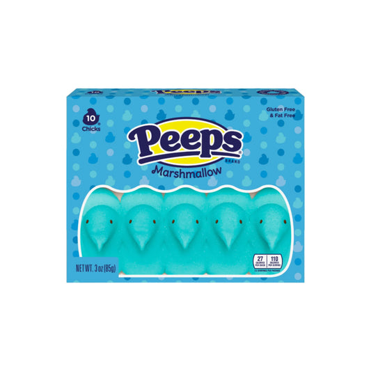 Peeps Easter Blue Marshmallow Chicks 10 - Pack (85g) - America