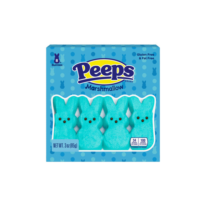 Peeps Easter Blue Marshmallow Bunnies 8-Pack (85g) - America