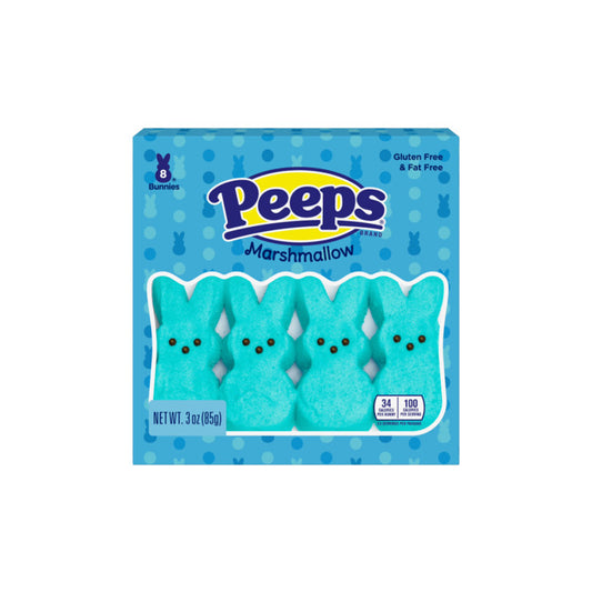 Peeps Easter Blue Marshmallow Bunnies 8-Pack (85g) - America