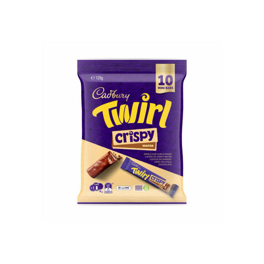Cadbury Twirl Crispy Wafer Bars 10-Pack (120g) - Australia