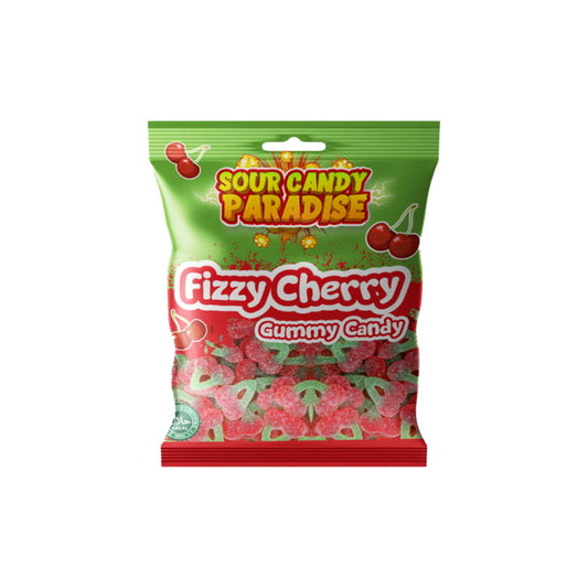 Sour Candy Paradise Fizzy Cherries Peg Bag (100g) - America