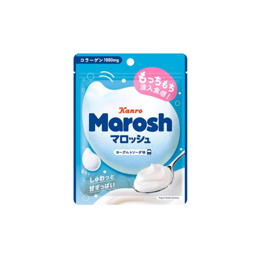 KANRO Marosh Gummy Marshmallow Yogurt Soda Flavour (50g) - Japan