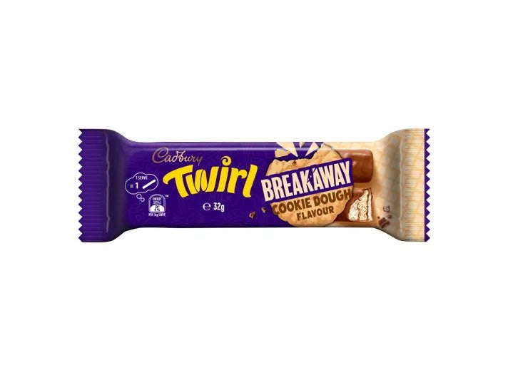 Cadbury Twirl Breakaway Cookie Dough (32g) - Australia (SLIGHTLY MELTED)