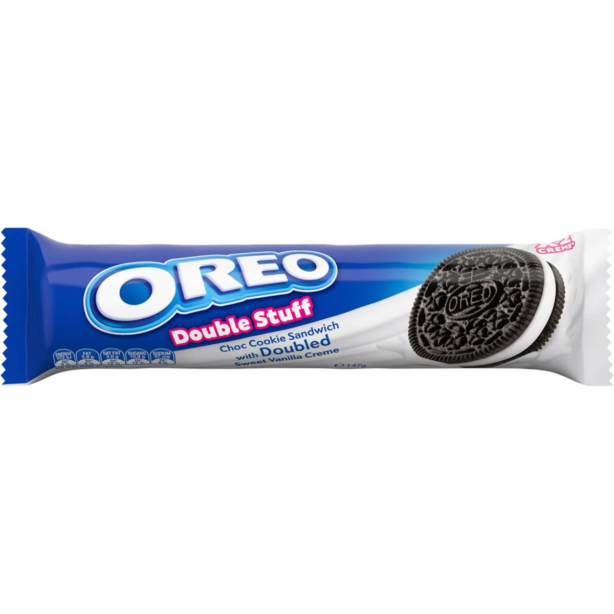 Oreo Double Stuff Chocolate Cookie Sandwich With Double Sweet Vanilla Cream (131g) - Australia