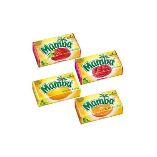 Mamba Original Fruit Chew 6-Pack [1X RANDOMLY SELECTED FLAVOUR]
(26g) - America